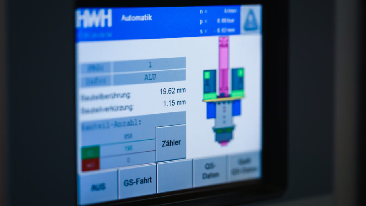 Digitale Anzeige der Reibschweiß-Maschine