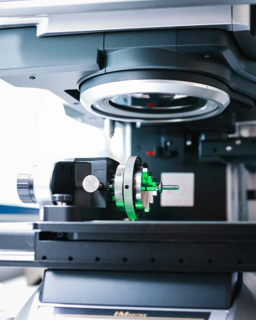 Digitaler Messvorgang der Schraube