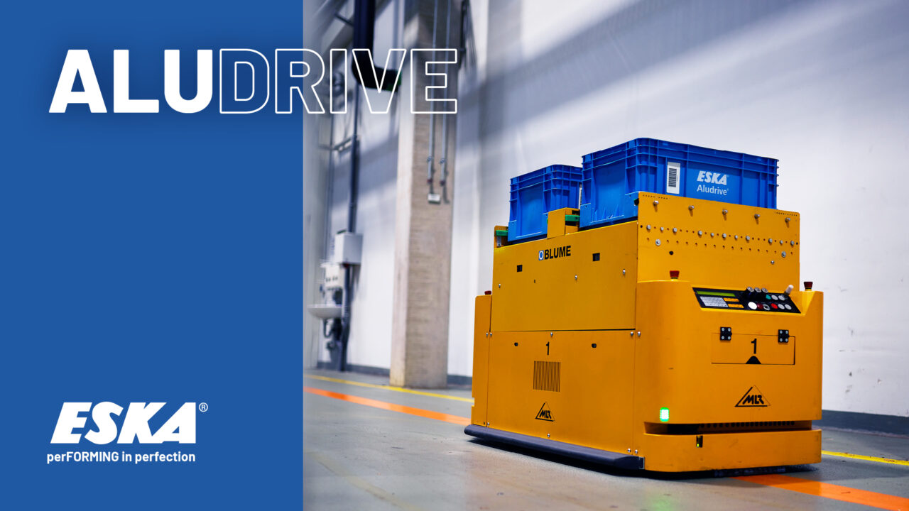 Automatische Transportsystem der Aldurive Schrauben im ESKA Lager