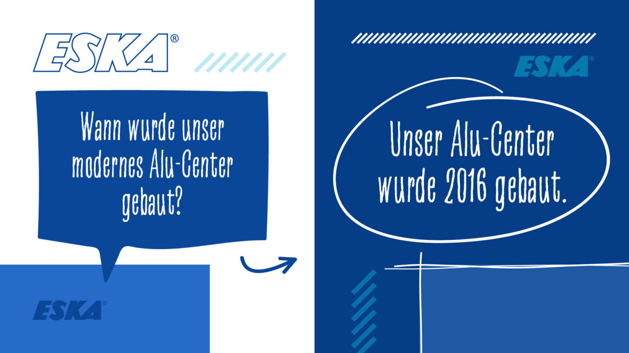 ESKA Wissenscheck, Frage: Wann wurde das moderne Alu-Center gebaut, Antwort: 2016