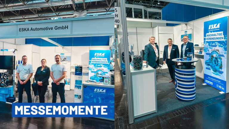 ESKA Mitarbeiter am Messestand auf der Aluminiummesse in Düsseldorf