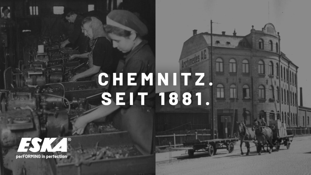 Chemnitz seit 1881. Historisches Bild von ESKA Mitarbeiterinnen